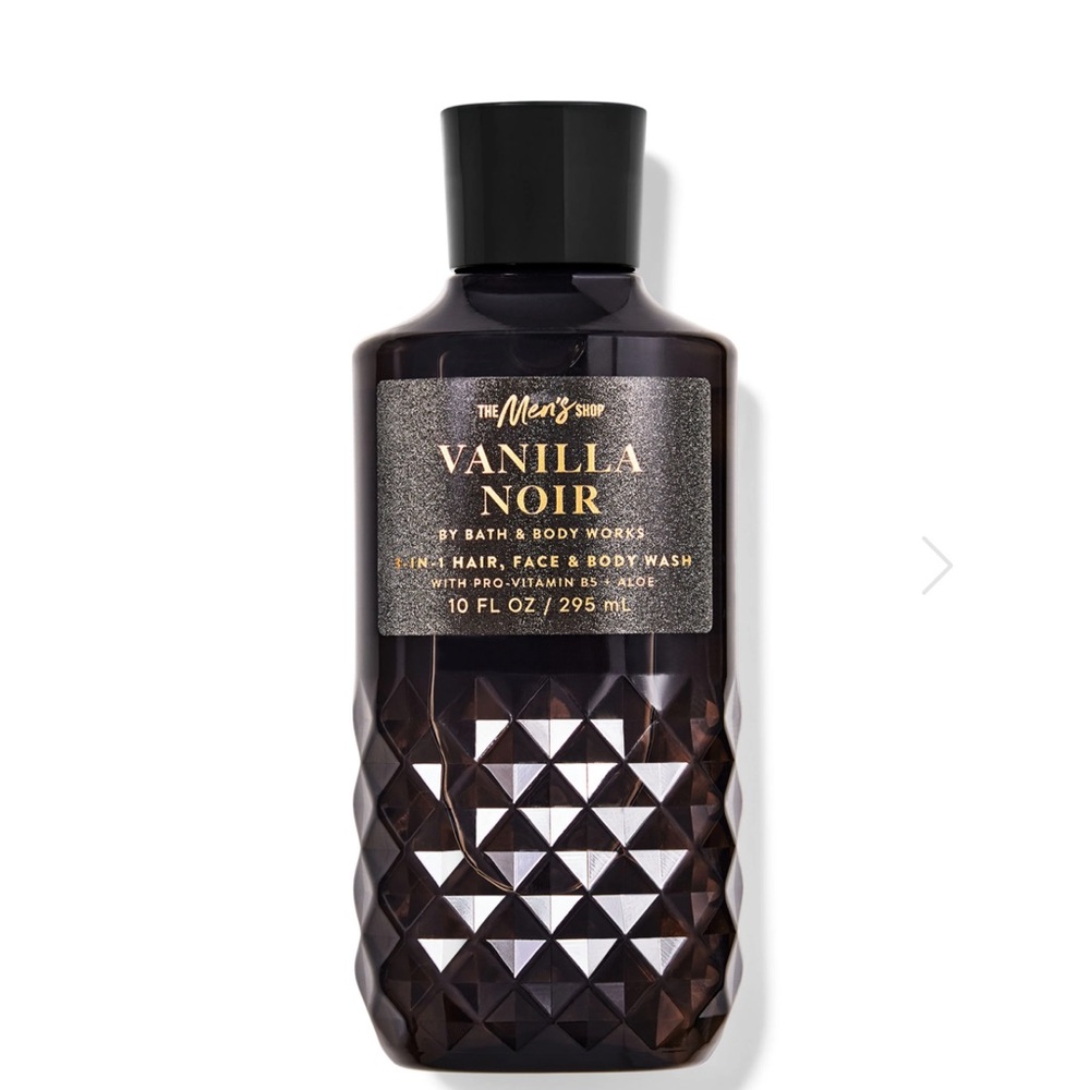 NWT Bath & Body Works Men’s Collection Vanilla Noir face, hair and body wash